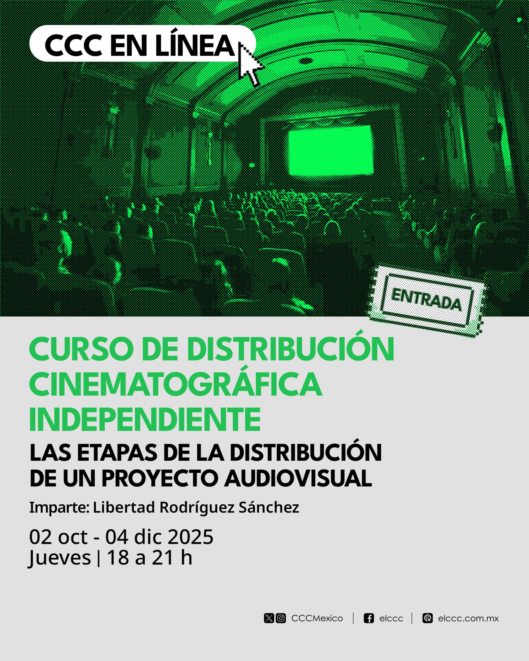 Curso de Distribución Cinematográfica Independiente Imparte: Libertad Rodríguez Sánchez